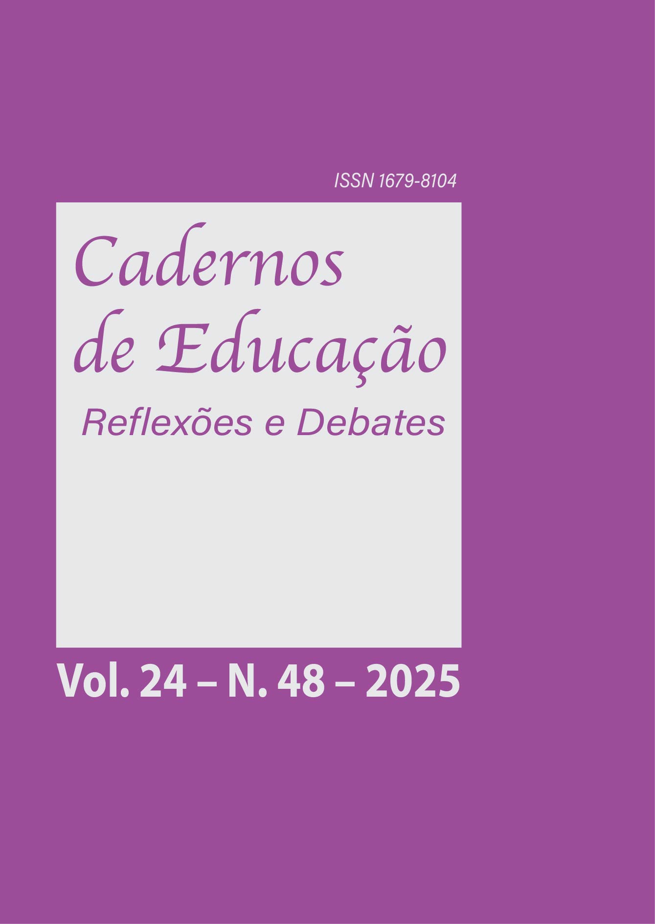 					Visualizar v. 24 n. 48 (2025): Cadernos de Educação, jan.-jun.
				