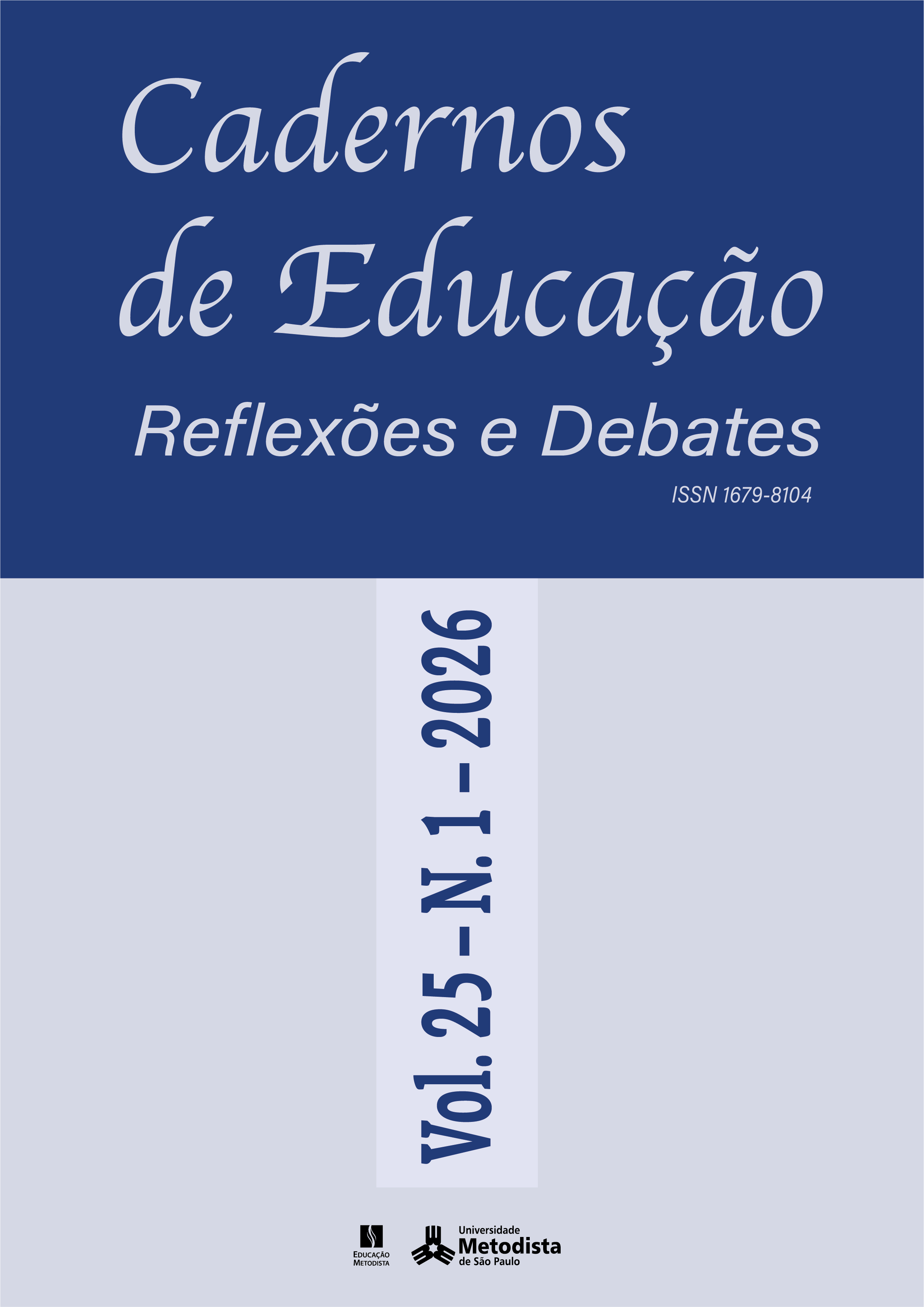 					View Vol. 25 No. 1 (2026): Cadernos de Educação, jan.-jun. (publicação em fluxo contínuo)
				
